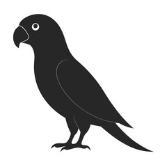 Parrot silhouette vector illustration