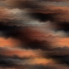 Earth strata blurry seamless pattern. Grunge ombre melange wallpaper for tie dye earthy abstract endless background. 