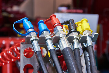Hoses of hydraulic machine