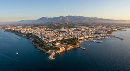 Expansive Coastal City View