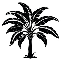 palm tree silhouette vector