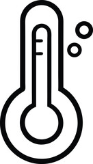 Thermostat Control Icon. Thermometer icon. Hot and Cold temperature symbol. Vector stock illustration.