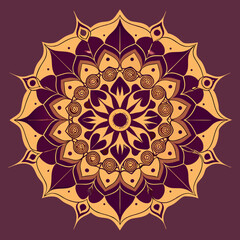 black mandala frame vector background. illustration