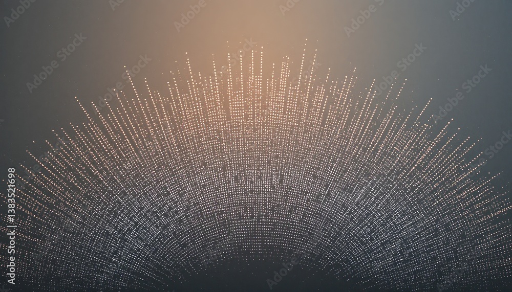 Poster dynamic abstract visualization of light patterns studio digital art minimalist environment close-up 
