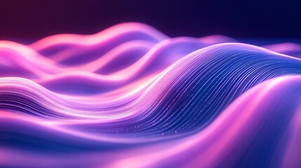 Abstract waves of purple and pink form undulating textured patterns