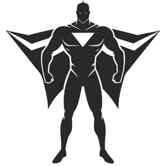 Fototapeta premium Super Power silhouette vector illustration