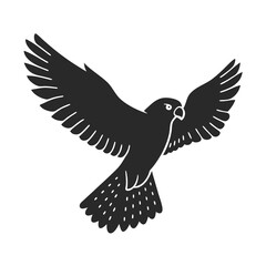 Kestrel icon silhouette vector illustration