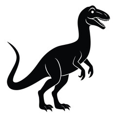 Tyrannosaurus Rex Dinosaur Vector Silhouette Illustration