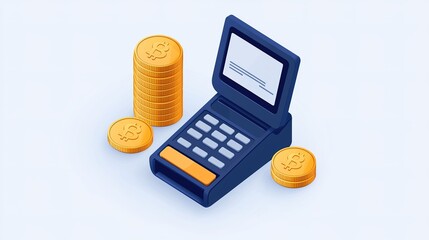 Revolutionary digital payment system futuristic design technology illustration virtual environment close-up view