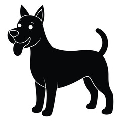 vector illustration of a dog