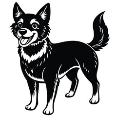 vector illustration of a dog