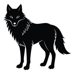 vector image of a wolf