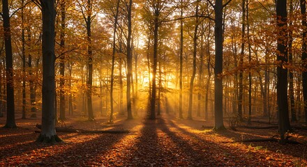 Obraz premium Golden Hour's Embrace AI Generated
