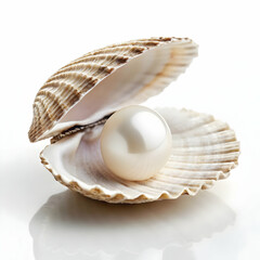 Luminous Pearl in Clam Shell © maleeha