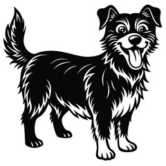 vector illustration of a dog