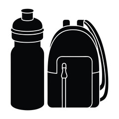 black and white bottle