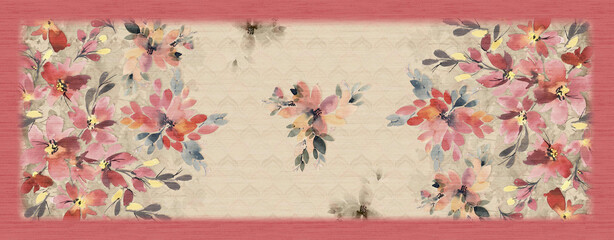 BEAUTIFUL TEXTILE DUPATTA PATTERN,DIGITAL PRINT.duppata