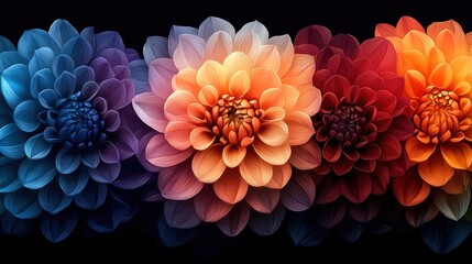 A symphony of vibrant colors, rendered in the ethereal strokes of an oil painting, where each flower blooms with a unique personality and intensity, captured by the generative power of AI. 