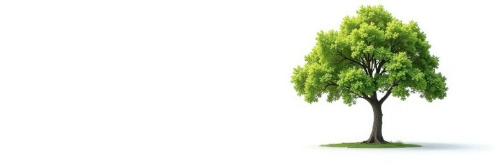 Obraz premium Single tree branch isolated on white background, solitude, solo, white background