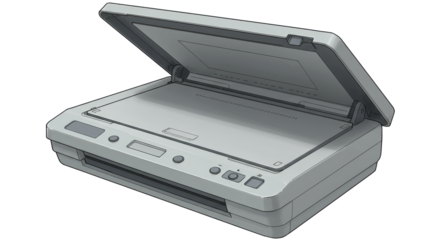 Isolated Document Scanner Image Digitalization Office