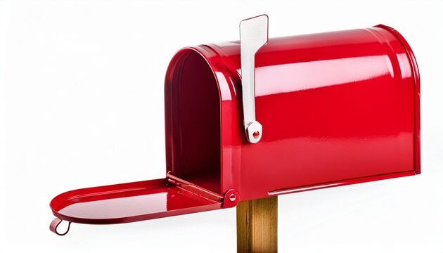 red mailbox with a letter