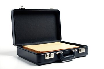Locked briefcase, confidential files isolated , secrecy, reserve