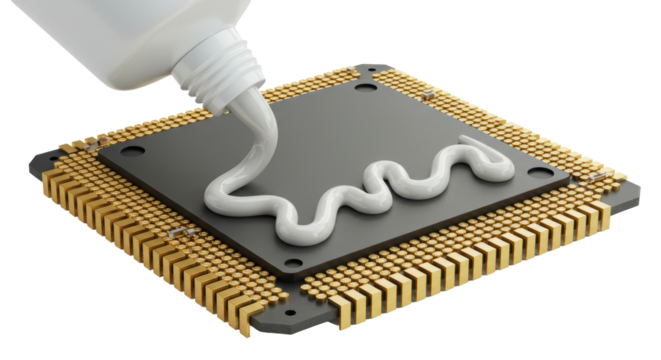 Isolated Processor with Thermal Paste