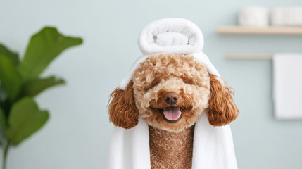 Dog grooming cafe, High fidelity image depicting essential services offered at a high level.