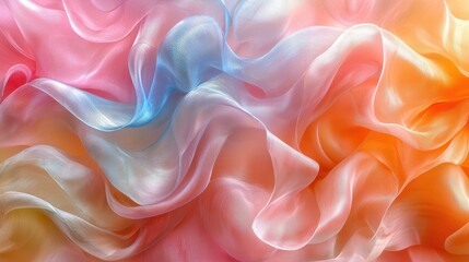 Obraz premium A vibrant, abstract ornament, rendered in a generative AI style, unfolds as a mesmerizing tapestry of swirling, colorful lines that shimmer with an otherworldly glow. Its background, a canvas 