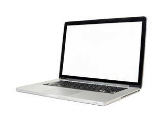 Laptop isolated on transparent background.
