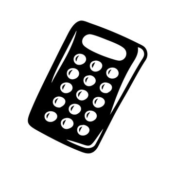 recommend clip art: calculator icon, calculator silhouette vector illustration-simple silhouette illustration of calculator, perfect for calculator logos and icons
