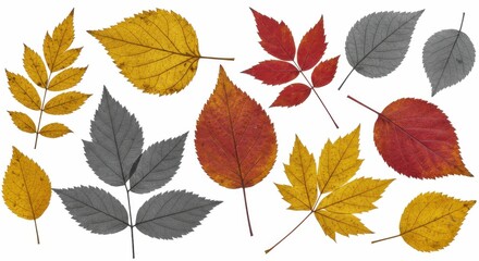 Fototapeta premium Autumn leaves collection