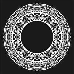 Creative mandala template design.