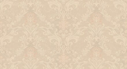Subtle Sandscape Damask AI Generated