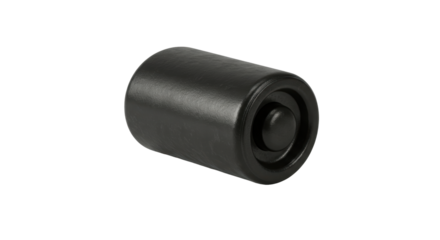 Isolated Black Rubber Furniture Leg