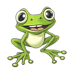 Obraz premium frog isolated on transparent background