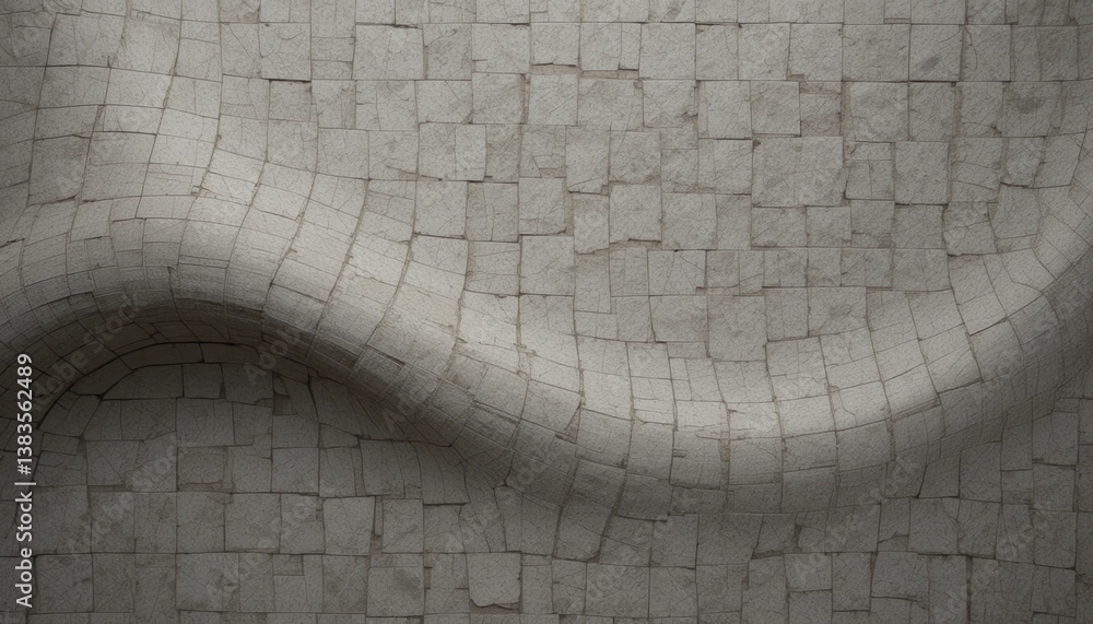 Aufkleber dynamic wave pattern texture abstract art modern design indoor space close-up view creative concept 