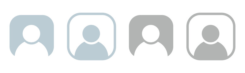 Default avatar icon, user profile placeholder, flat vector silhouette, UI UX design element, simple person icon, isolated generic avatar, web and app default user profile image