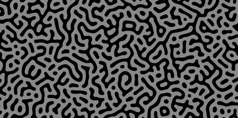 Vector modern Seamless Organic Pattern Abstract Background. Illustration for packaging, covers, designer bags, clothes, Wallpaper. biological texture, zigzag, Monochrome, seamless, waving, turing, art