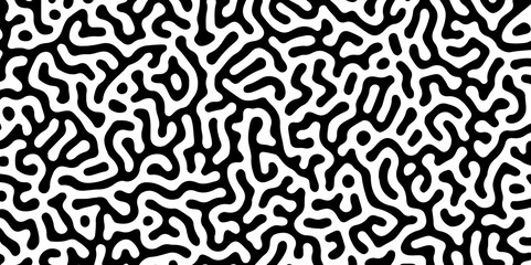 Vector modern Seamless Organic Pattern Abstract Background. Illustration for packaging, covers, designer bags, clothes, Wallpaper. biological texture, zigzag, Monochrome, seamless, waving, turing, art