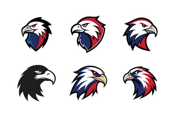 Fototapeta premium eagle head vector logo art design