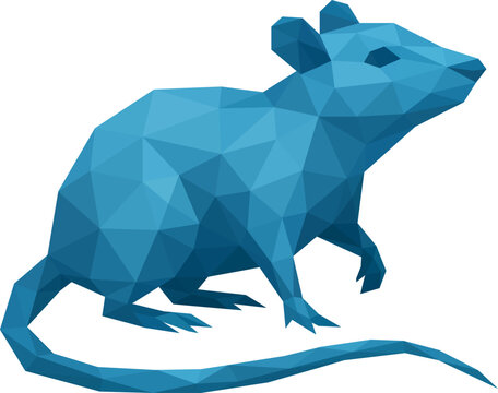 Blue Rat (Low Poly)
A geometric low-poly blue rat walking on ice, modern and minimal in style, representing agility and survival.