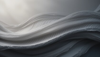 Obraz premium Flowing abstract textures digital art soft light environment ethereal concept serene viewpoint