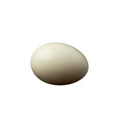 boiled egg isolated on white background 