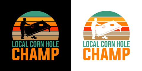 Local cornhole champ - digital high quality print ready cut file