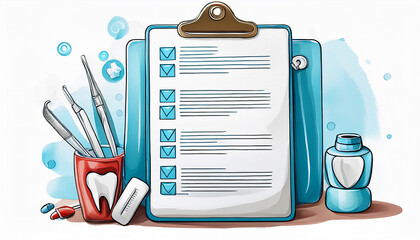 003-027-238-Poster featuring a checklist for dental visits isolate with white background 71811 (1)