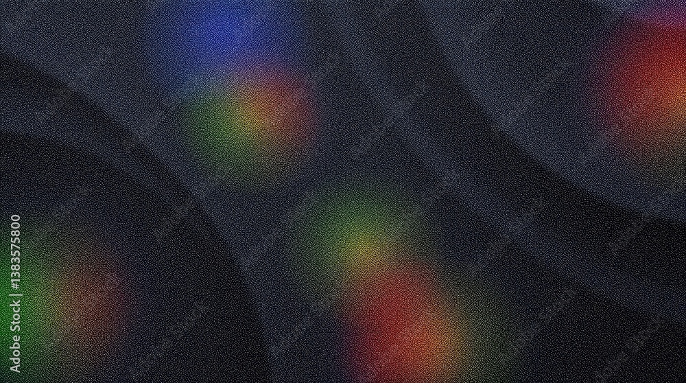 Poster abstract colorful light patterns on a dark background