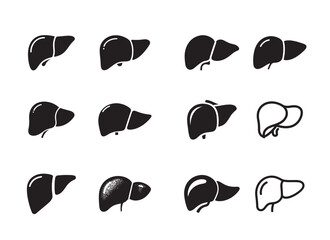 Hand-Drawn Liver Icon with Ornamental Line Art – SVG & AI Format