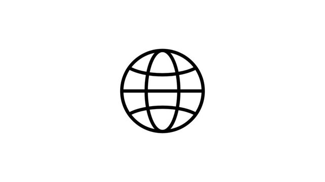 Web browser icon. Web icon animation. Browser icon. Icon animation.