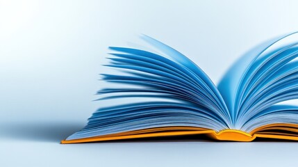 Fototapeta premium Open Book: A Dive into Knowledge and Imagination